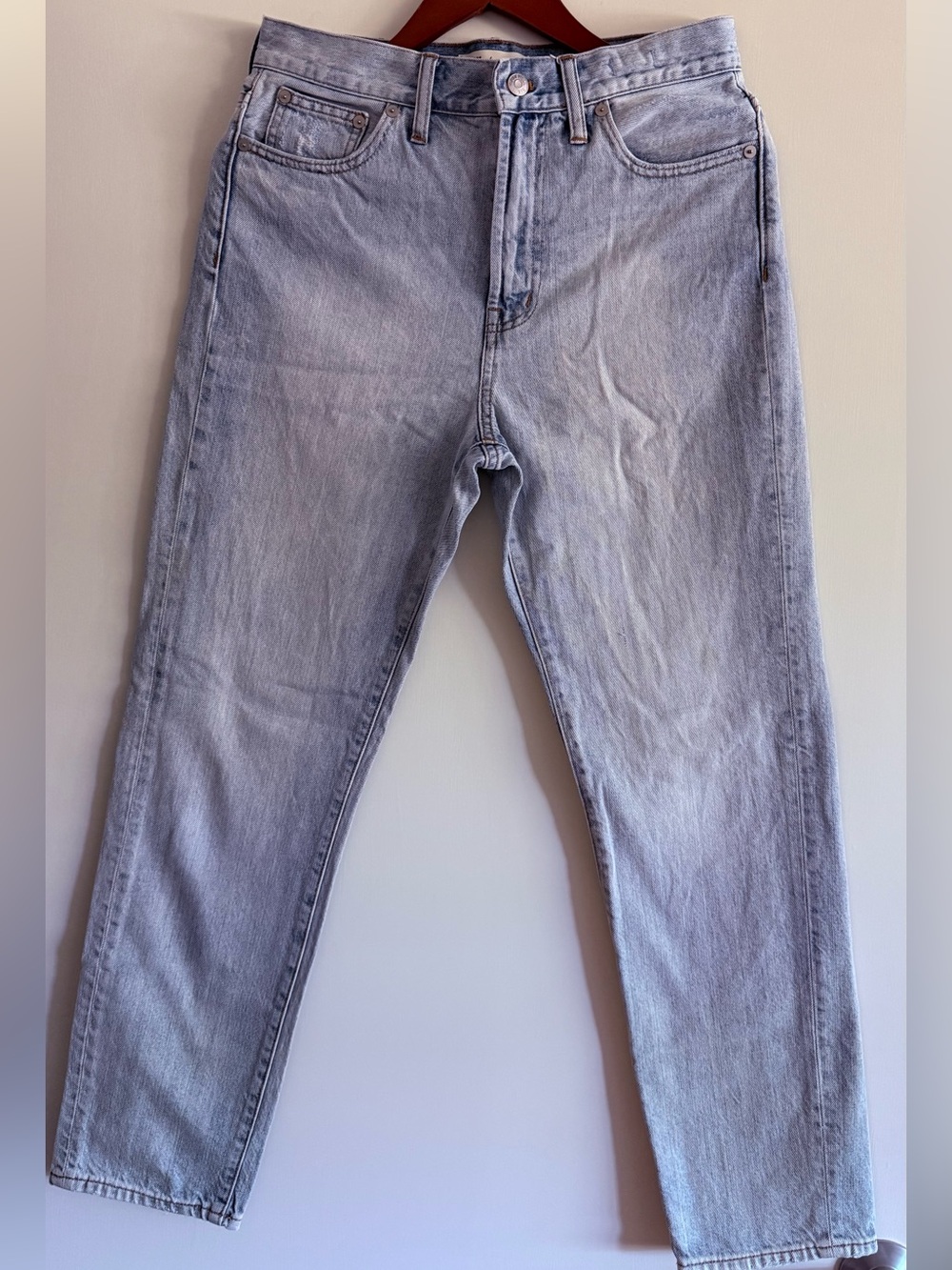 Madewell  High Waisted Light Blue Slim Straight Women’s “Perfect Vintage” Jeans